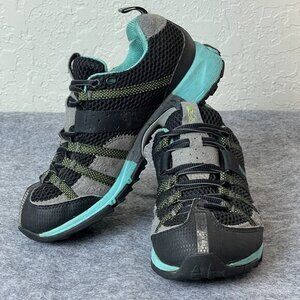 Montrail Womens Aqua & Black Trail Running Shoes Size 6‎ Waterproof Griptonite